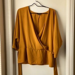 Gold wrap top from Primark